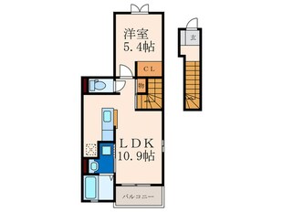 ラインハイム三萩野の物件間取画像